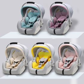 Baby Car With Car Foldable Safety Seat Basket Portable Car Cradle (Option: Basket flower)