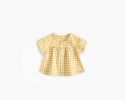 Baby Girl Plaid Pattern Single Breasted Design Shirt Combo Shorts Sets