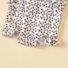 Baby Girl Floral Print Pattern Lace Design Sling Swimsuit Onesies In Summer