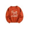 Baby Cartoon And Letters Print Pattern Loose Hoodie