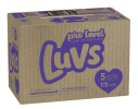 Luvs Pro Level Advanced Leak Protection Wetness Indicator Overnight Diapers - Size 5, 172 Count