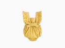 Baby Girl Square Collar Lace Design Denim Fabric Sleeveless Backless Onesies With Bow Decoration