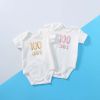 Baby Solid Color Printed Pattern Cute Triangle Onesies