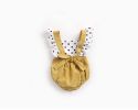 Baby Girl Polka Dot Pattern Patchwork Design Fly Sleeve Back Strap Fake Two-Piece Newborn Baby Girl Onesies