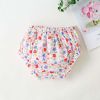 Baby Girl Little Floral Print Sleeveless Dress Combo Short Pants In Sets