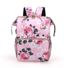 Mosquito Proof Mommy Bag With Large Capacity Folding (Color: pink)