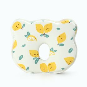 Cartoon Four Seasons Baby Headrest Anti-deviation Head Shaping For Children And Kids Pillow (Option: Lemon-25 √ó 23 √ó 3)