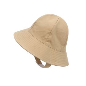 New Japanese Children's Summer Sunscreen Fisherman Hat (Option: Camel-S)